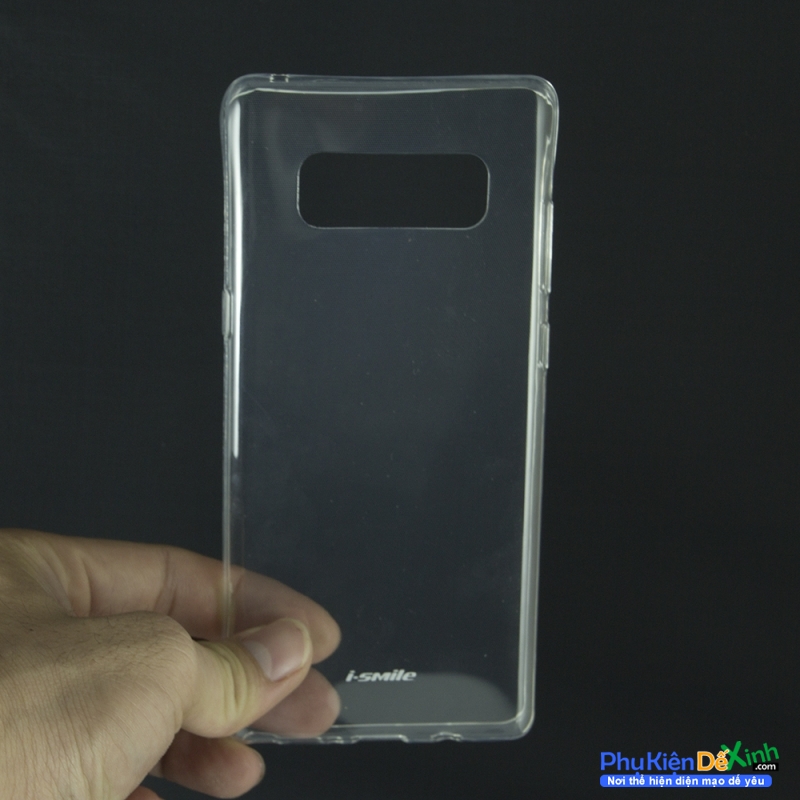 Ốp Lưng Samsung Galaxy Note 8 Dẻo Trong Suốt Hiệu Ismile được làm bằng chất nhựa dẻo cao cấp nên độ đàn hồi cao, thiết kế dạng mền,là phụ kiện kèm theo máy rất sang trọng và thời trang.